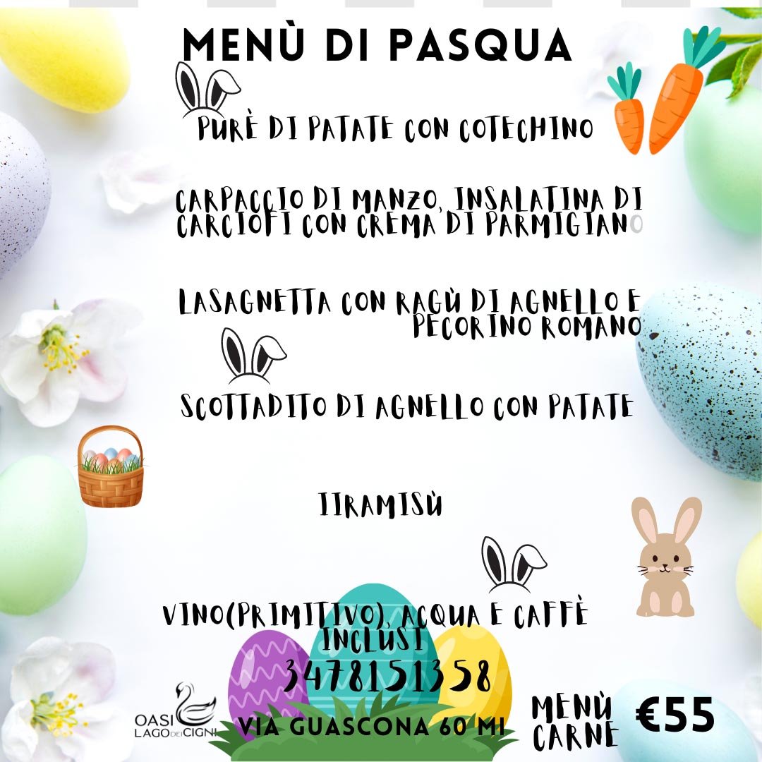 02 Menu Pasqua 2024 Oasi Lago dei Cigni