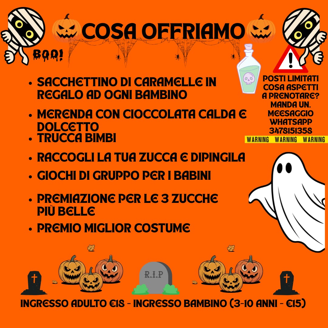 halloween oasi lago dei cigni milano 2025